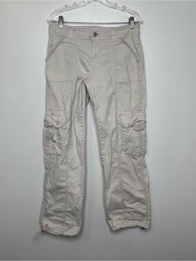 Garage Low Rise Cargo Pants Cream/Beige Size 09.